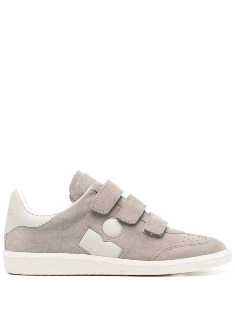 MARANT ÉTOILE Beth touch-strap leather sneakers - Grey von MARANT ÉTOILE