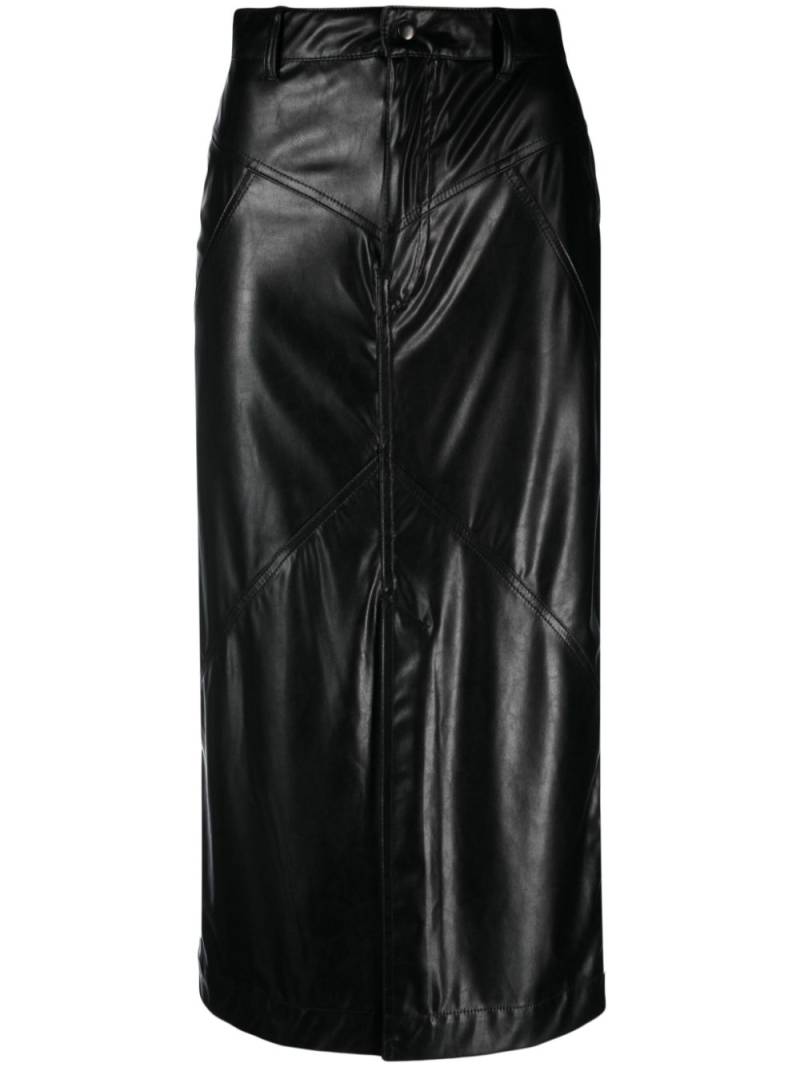 MARANT ÉTOILE Breanne faux-leather midi skirt - Black von MARANT ÉTOILE