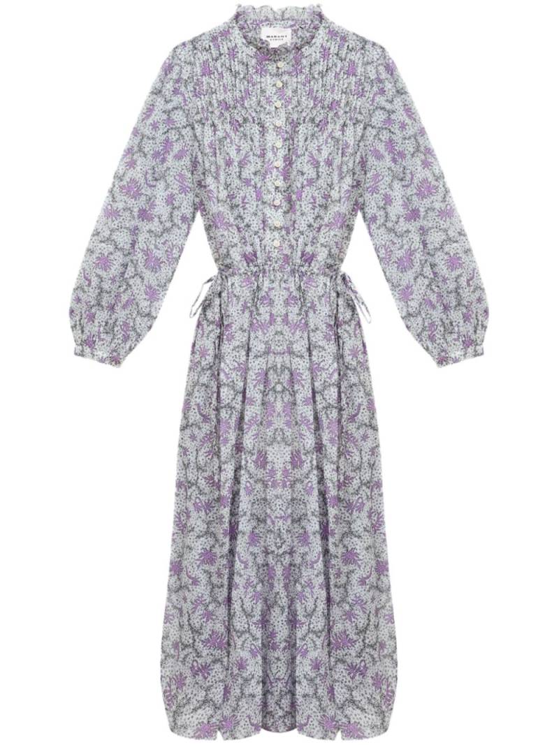 MARANT ÉTOILE Dalida floral-print cotton dress - Purple von MARANT ÉTOILE