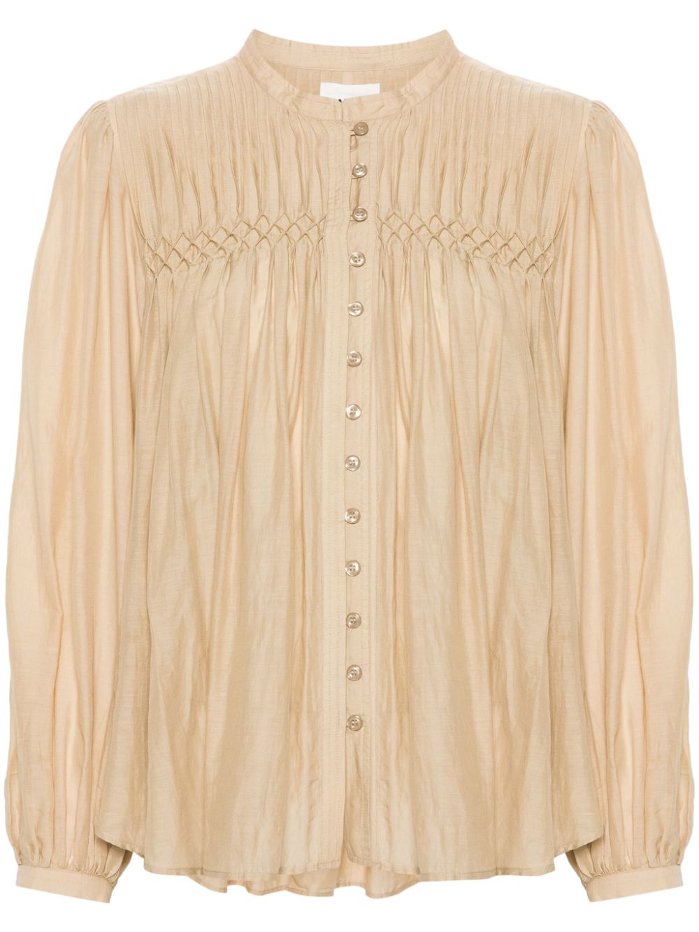 MARANT ÉTOILE Dorothe pleated shirt - Neutrals von MARANT ÉTOILE