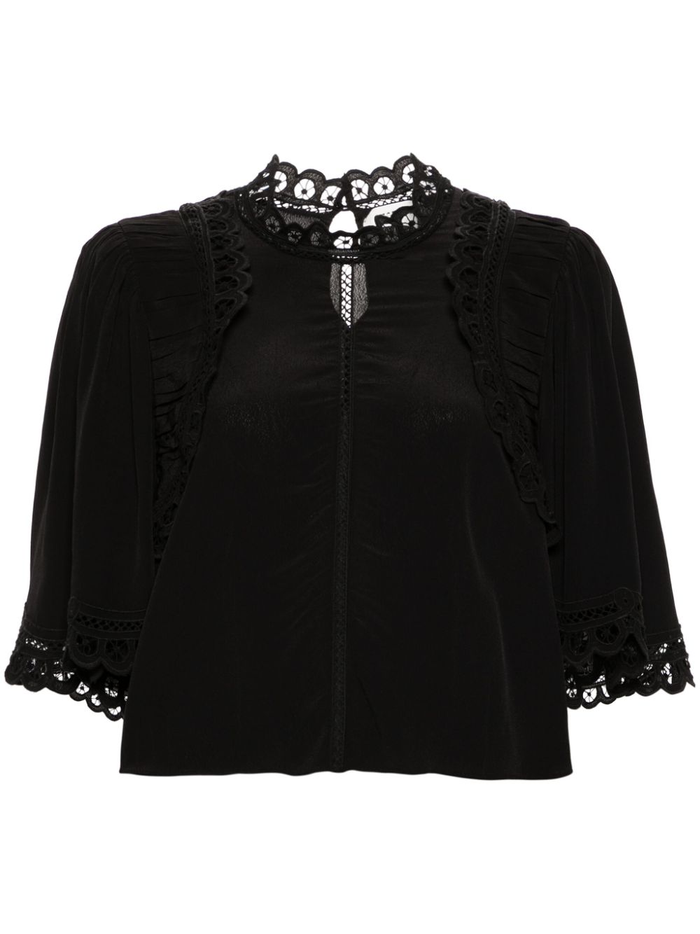 MARANT ÉTOILE Enoha broderie-anglaise blouse - Black von MARANT ÉTOILE