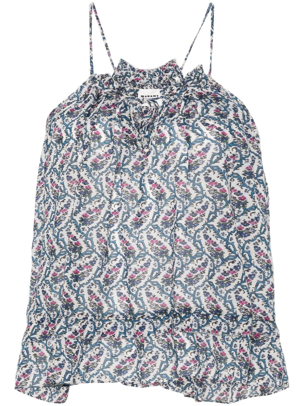 MARANT ÉTOILE Fabino floral-print sleeveless blouse - Blue von MARANT ÉTOILE