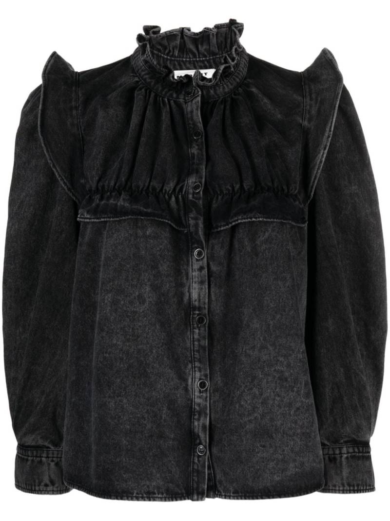 MARANT ÉTOILE Idety denim shirt - Black von MARANT ÉTOILE