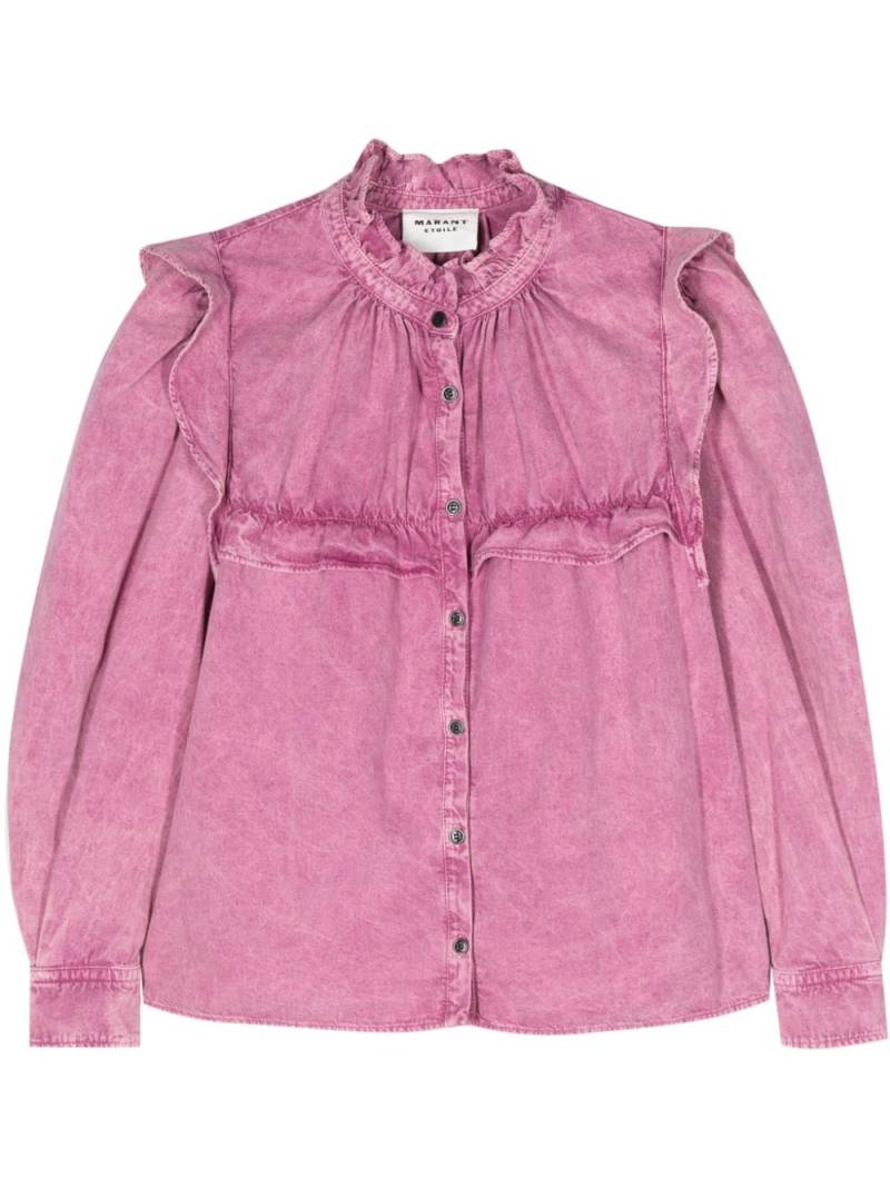 MARANT ÉTOILE Idety denim shirt - Pink von MARANT ÉTOILE