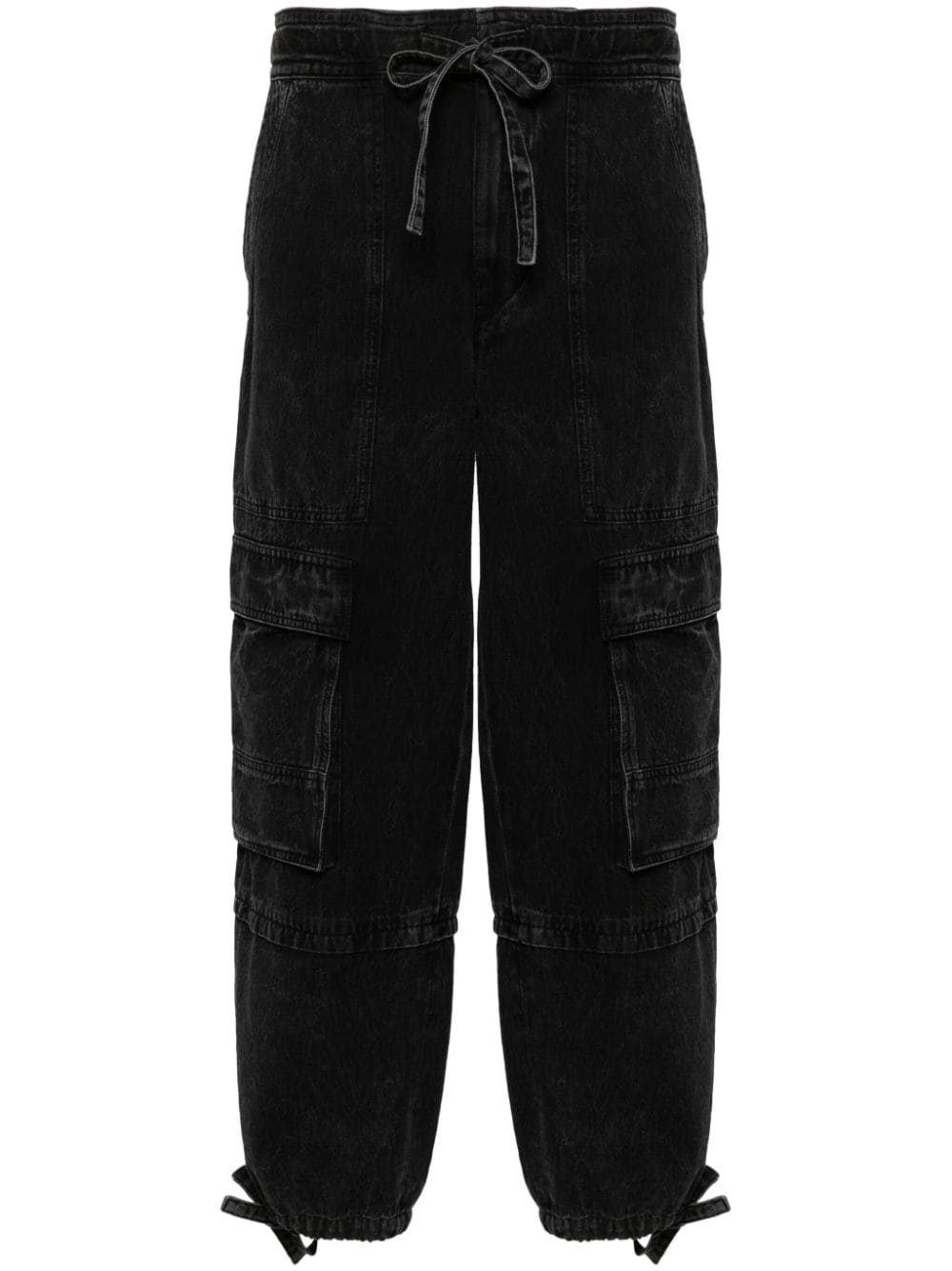 MARANT ÉTOILE Ivy cropped cargo jeans - Black von MARANT ÉTOILE