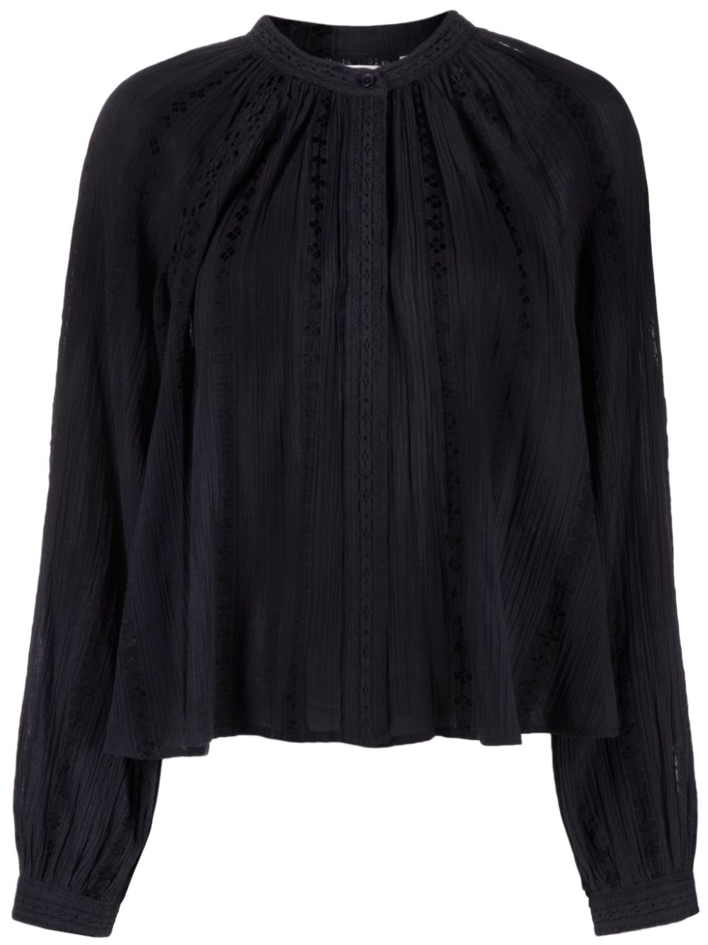 MARANT ÉTOILE Janelle crochet-detailed blouse - Black von MARANT ÉTOILE