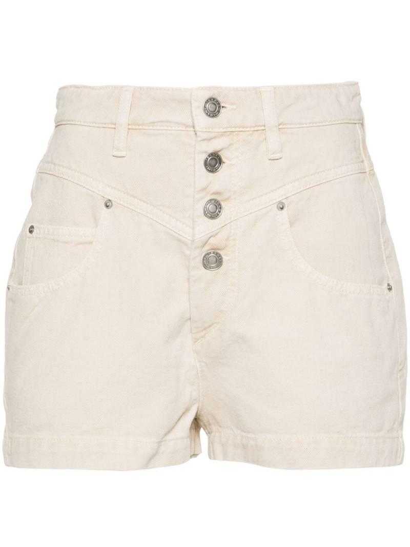 MARANT ÉTOILE Jovany high-rise twill shorts - Neutrals von MARANT ÉTOILE