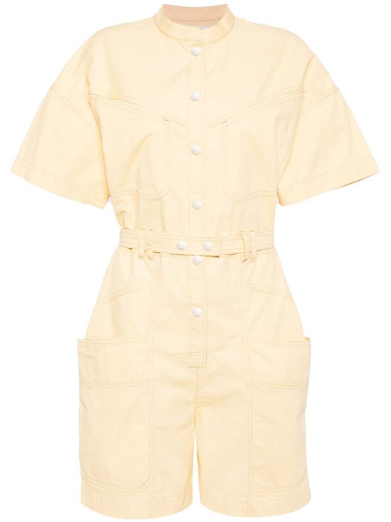 MARANT ÉTOILE Kiara cotton playsuit - Yellow von MARANT ÉTOILE