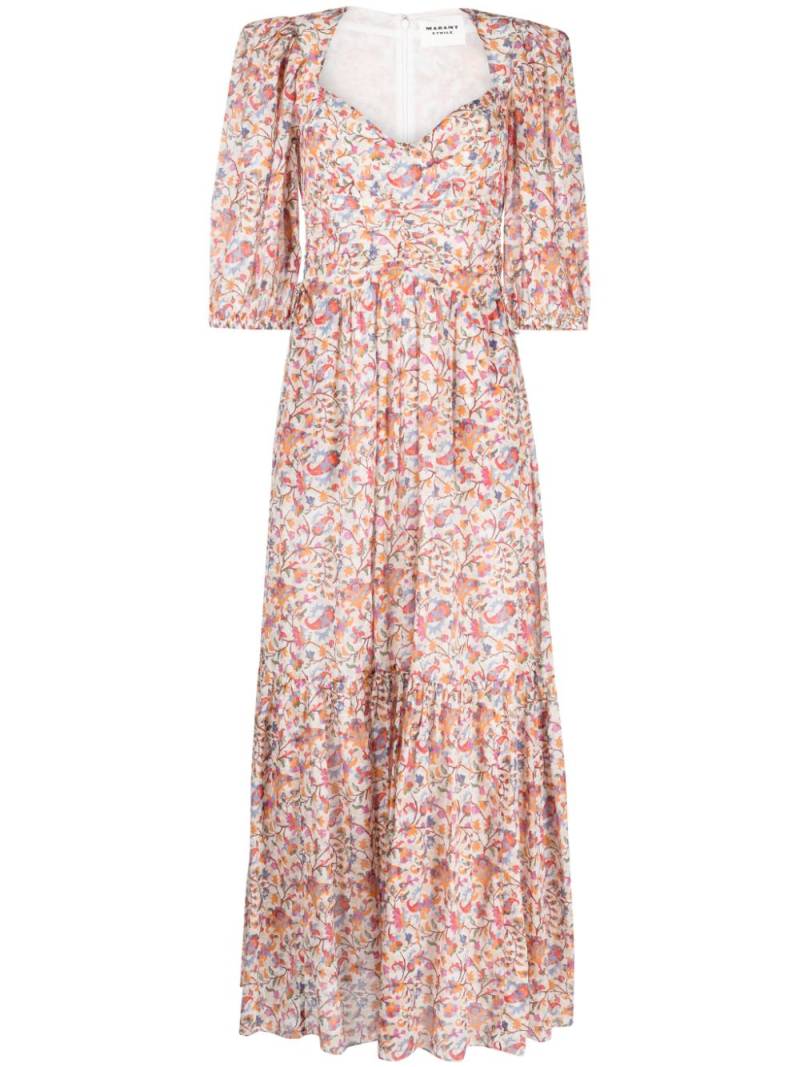 MARANT ÉTOILE Leoniza floral-print midi dress - Multicolour von MARANT ÉTOILE