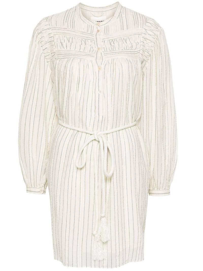 MARANT ÉTOILE Leozi striped mini dress - Neutrals von MARANT ÉTOILE