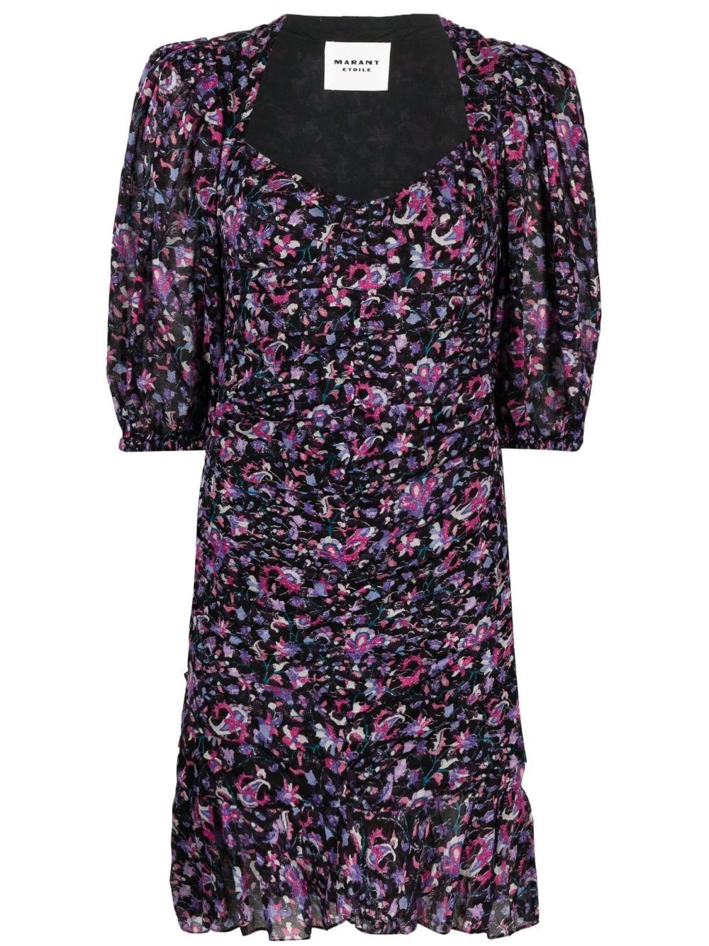 MARANT ÉTOILE Lunesa floral-print cotton dress - Black von MARANT ÉTOILE