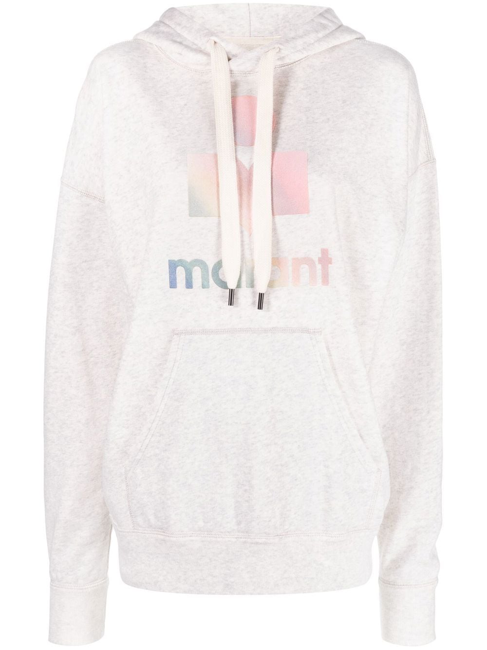 MARANT ÉTOILE Mansel logo-print hoodie - Neutrals von MARANT ÉTOILE