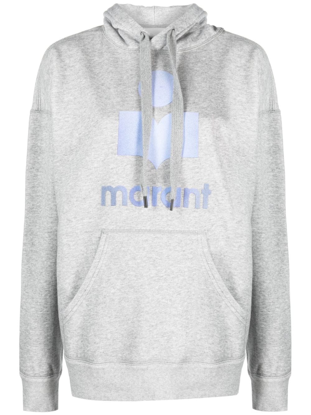 MARANT ÉTOILE Mansell logo-print organic cotton-blend hoodie - Grey von MARANT ÉTOILE