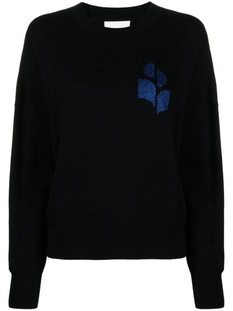 MARANT ÉTOILE Marisans logo-intarsia jumper - Black von MARANT ÉTOILE