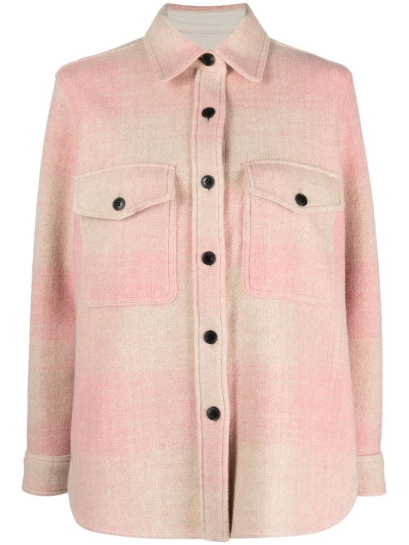 MARANT ÉTOILE Faxon check-pattern shirt jacket - Pink von MARANT ÉTOILE