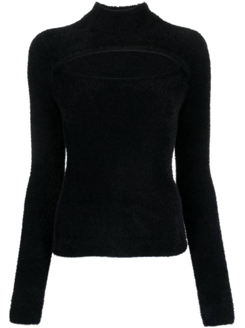 MARANT ÉTOILE Mayers faux-fur cut-out jumper - Black von MARANT ÉTOILE