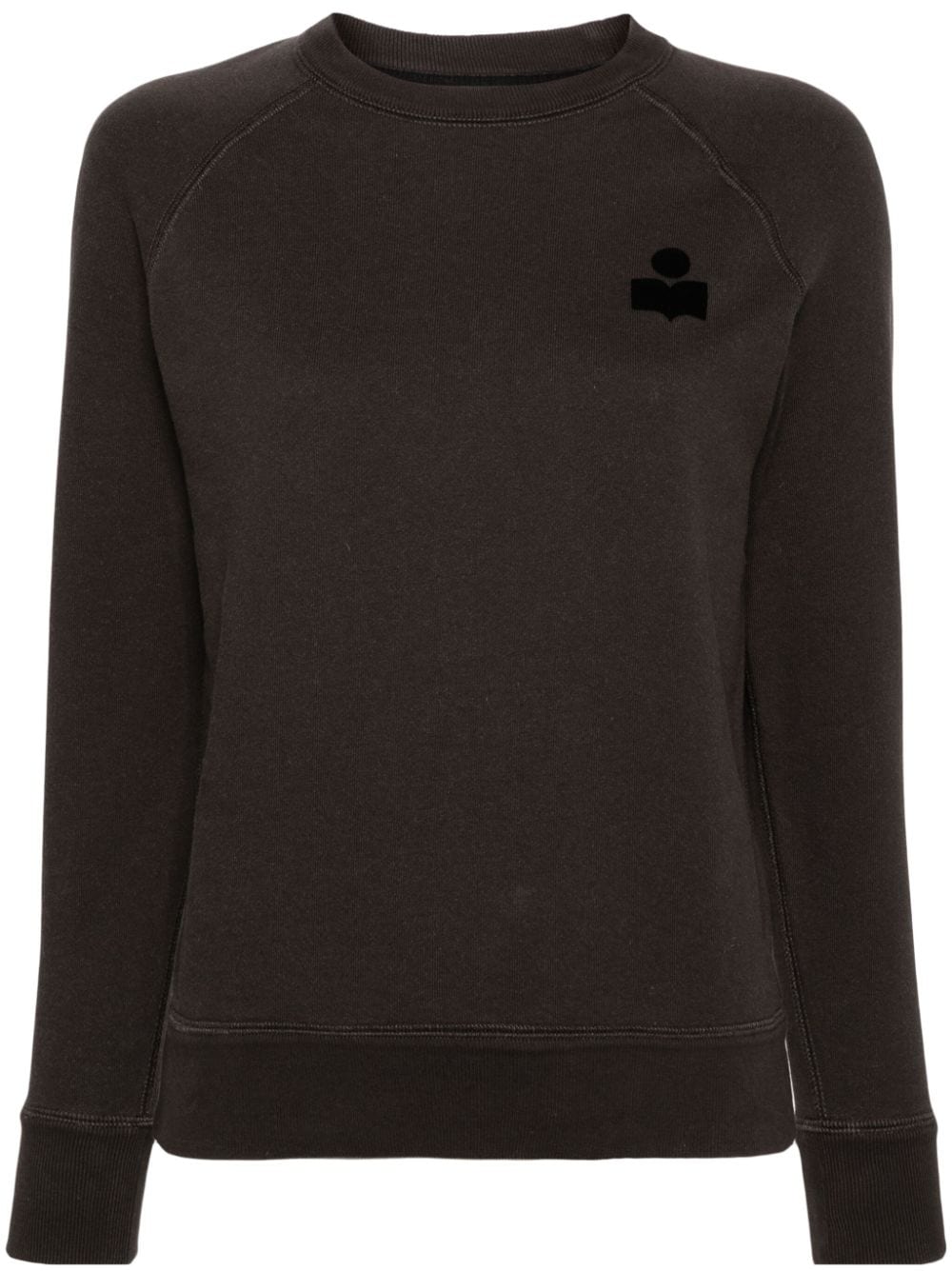 MARANT ÉTOILE Milla logo-flocked sweatshirt - Black von MARANT ÉTOILE