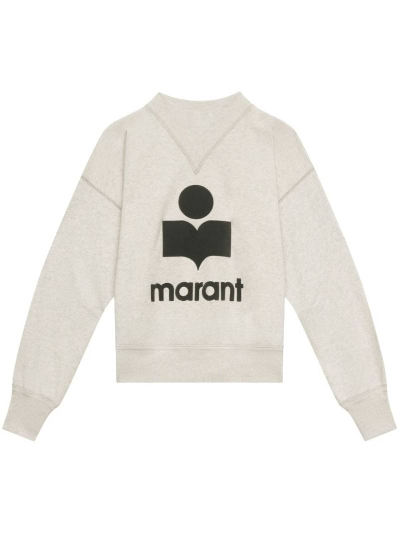 MARANT ÉTOILE Moby logo-print sweatshirt - Neutrals von MARANT ÉTOILE