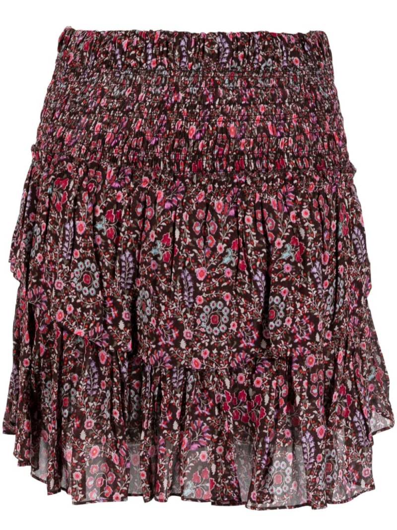 MARANT ÉTOILE Naomi organic cotton floral-print miniskirt - Pink von MARANT ÉTOILE