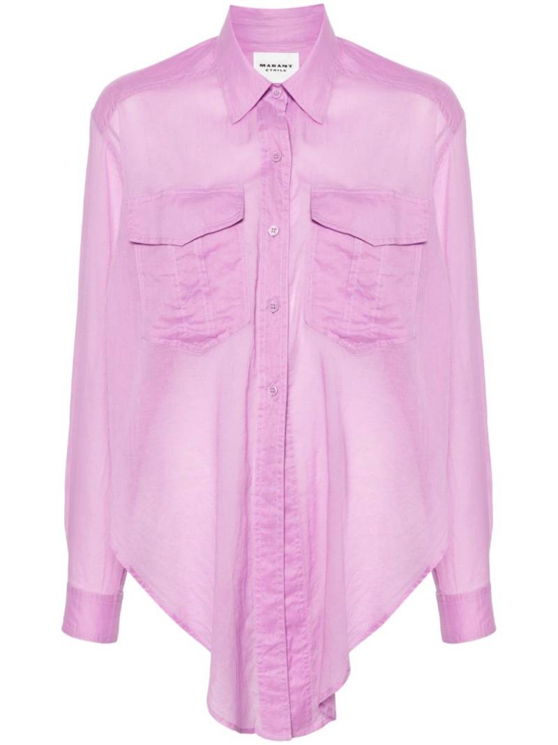 MARANT ÉTOILE Nath asymmetric shirt - Purple von MARANT ÉTOILE