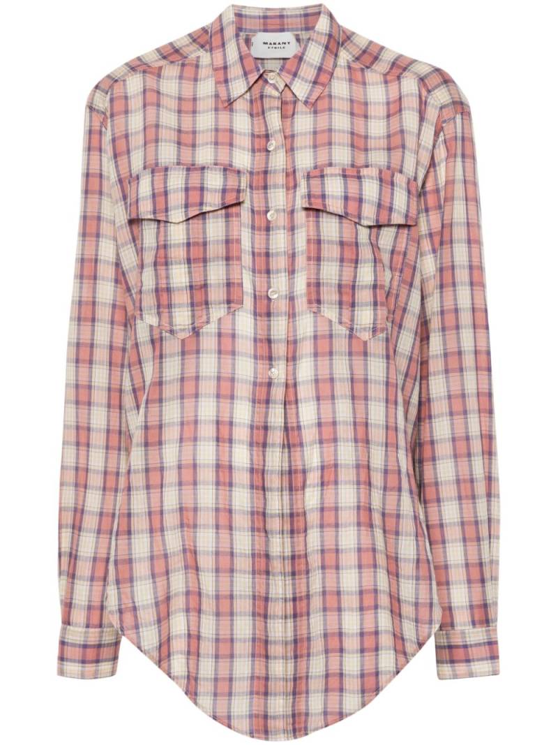 MARANT ÉTOILE Nath checked shirt - Pink von MARANT ÉTOILE