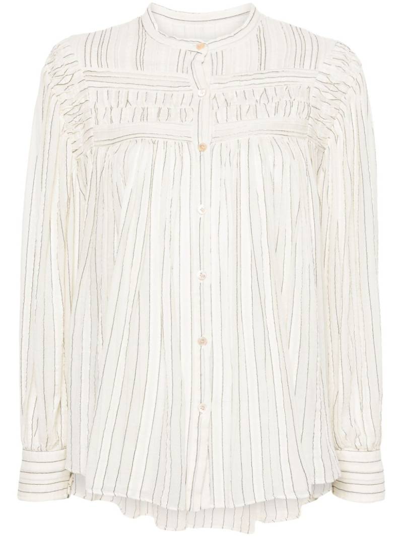 MARANT ÉTOILE Plalia striped voile blouse - Neutrals von MARANT ÉTOILE