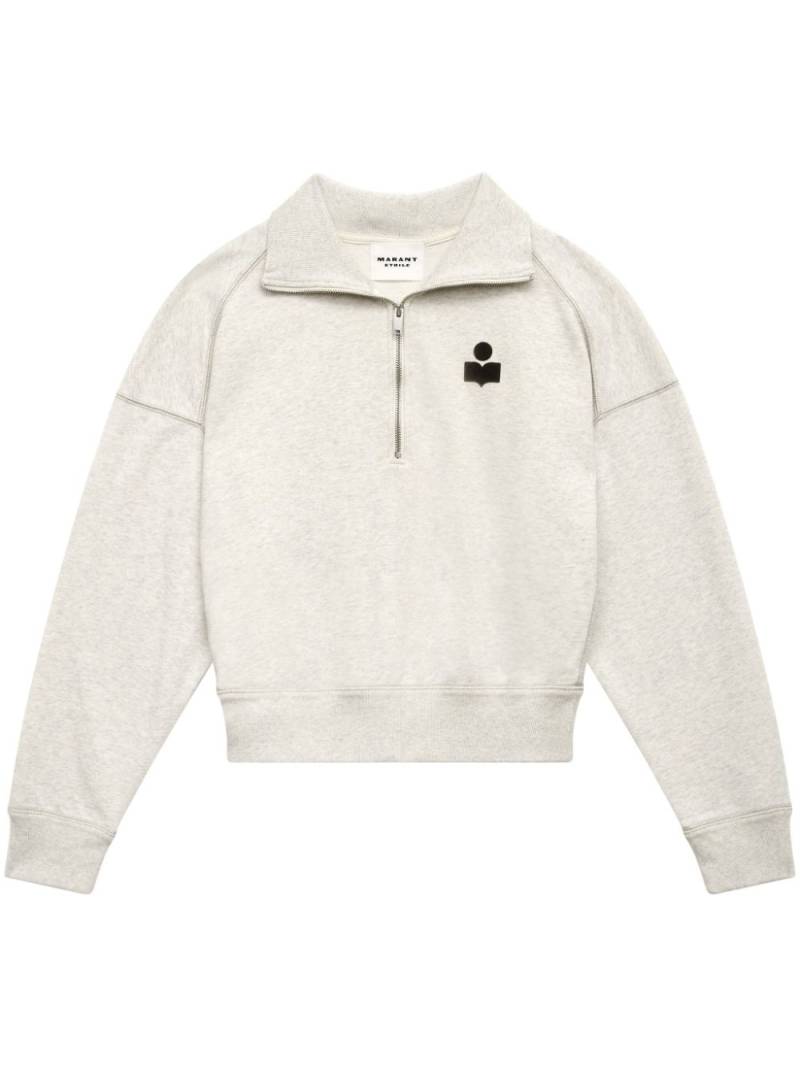 MARANT ÉTOILE Ross logo-print sweatshirt - Neutrals von MARANT ÉTOILE