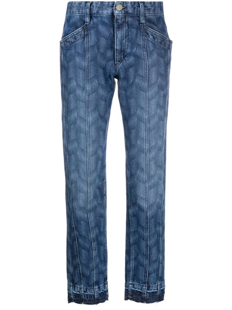 MARANT ÉTOILE Sulanoa graphic-print straight-leg jeans - Blue von MARANT ÉTOILE