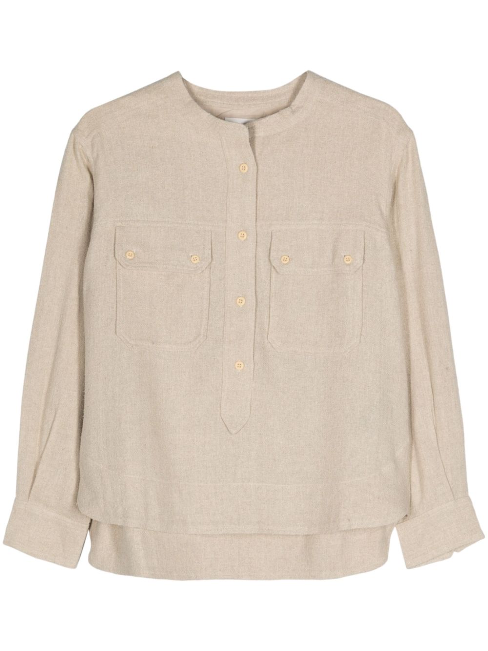 MARANT ÉTOILE Tecoyo silk shirt - Neutrals von MARANT ÉTOILE