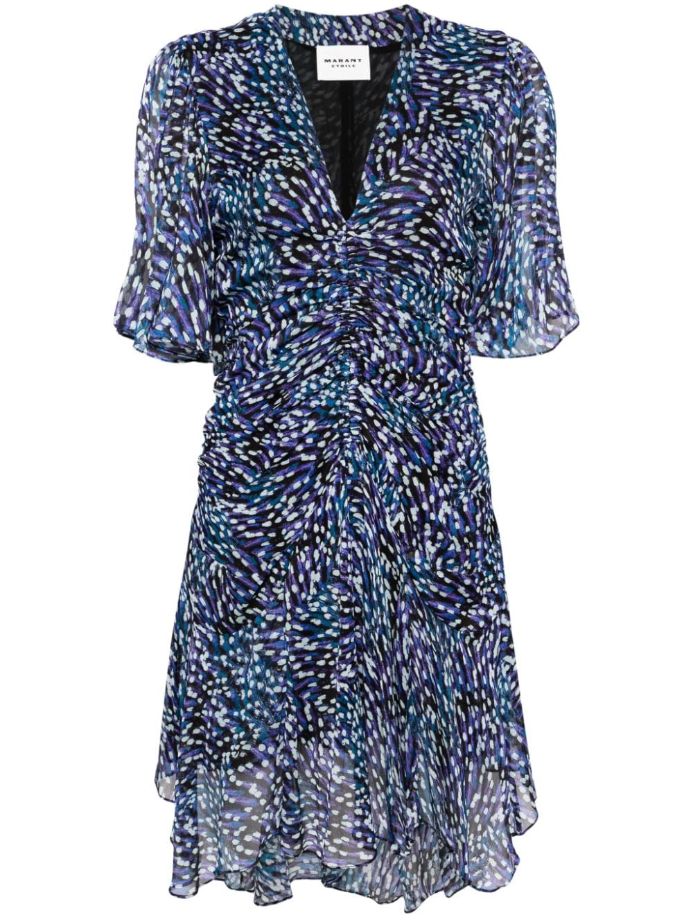 MARANT ÉTOILE Vivienne abstract-print mini dress - Blue von MARANT ÉTOILE