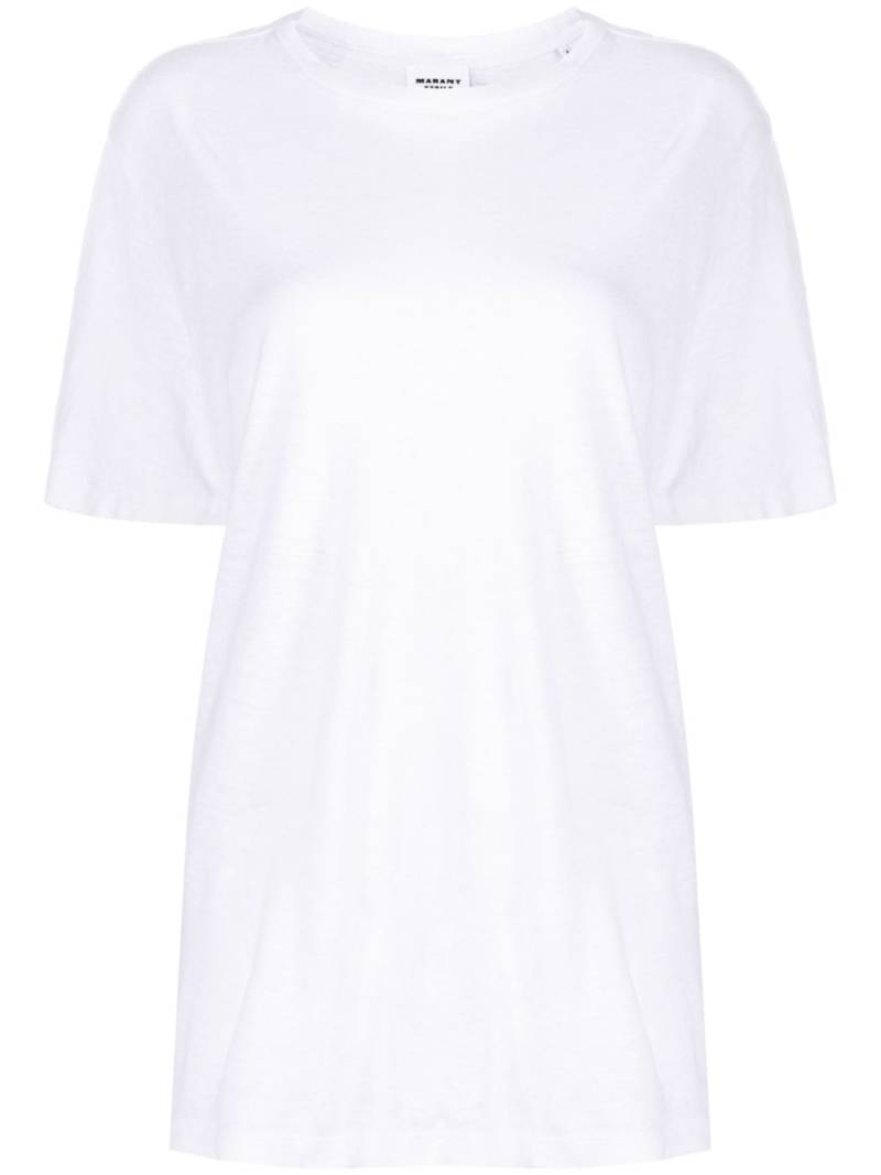 MARANT ÉTOILE Zewel linen T-shirt - White von MARANT ÉTOILE