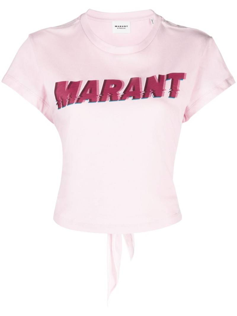 MARANT ÉTOILE Zodya organic cotton T-shirt - Pink von MARANT ÉTOILE