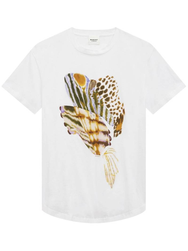 MARANT ÉTOILE Edwige graphic-print T-shirt - White von MARANT ÉTOILE