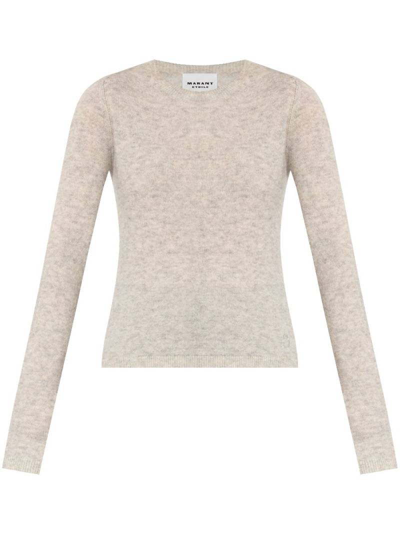 MARANT ÉTOILE brushed crew-neck jumper - Neutrals von MARANT ÉTOILE