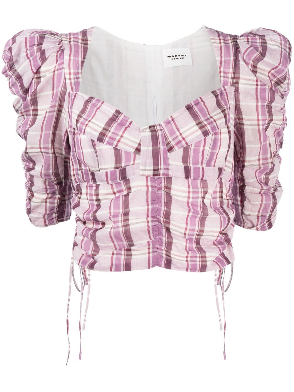 MARANT ÉTOILE checked printed top - Purple von MARANT ÉTOILE