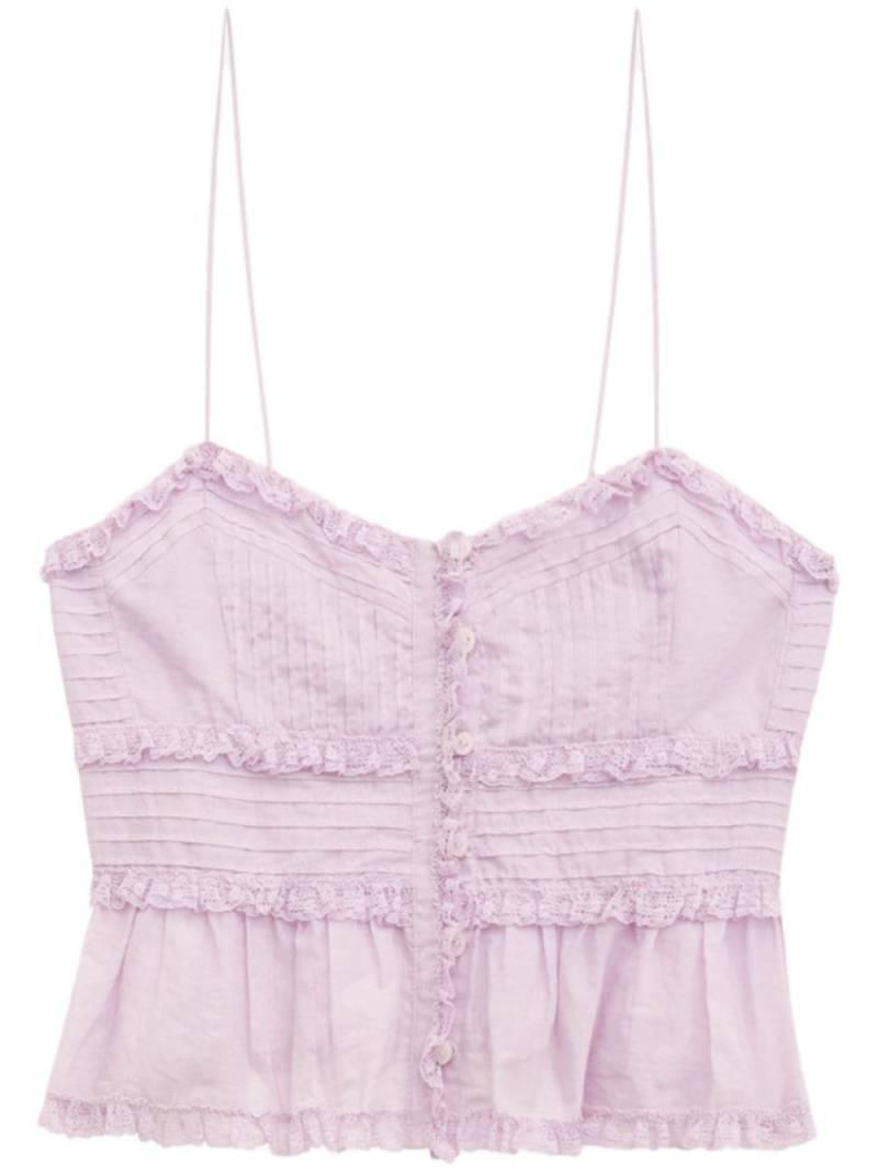 MARANT ÉTOILE Gloria cropped blouse - Purple von MARANT ÉTOILE