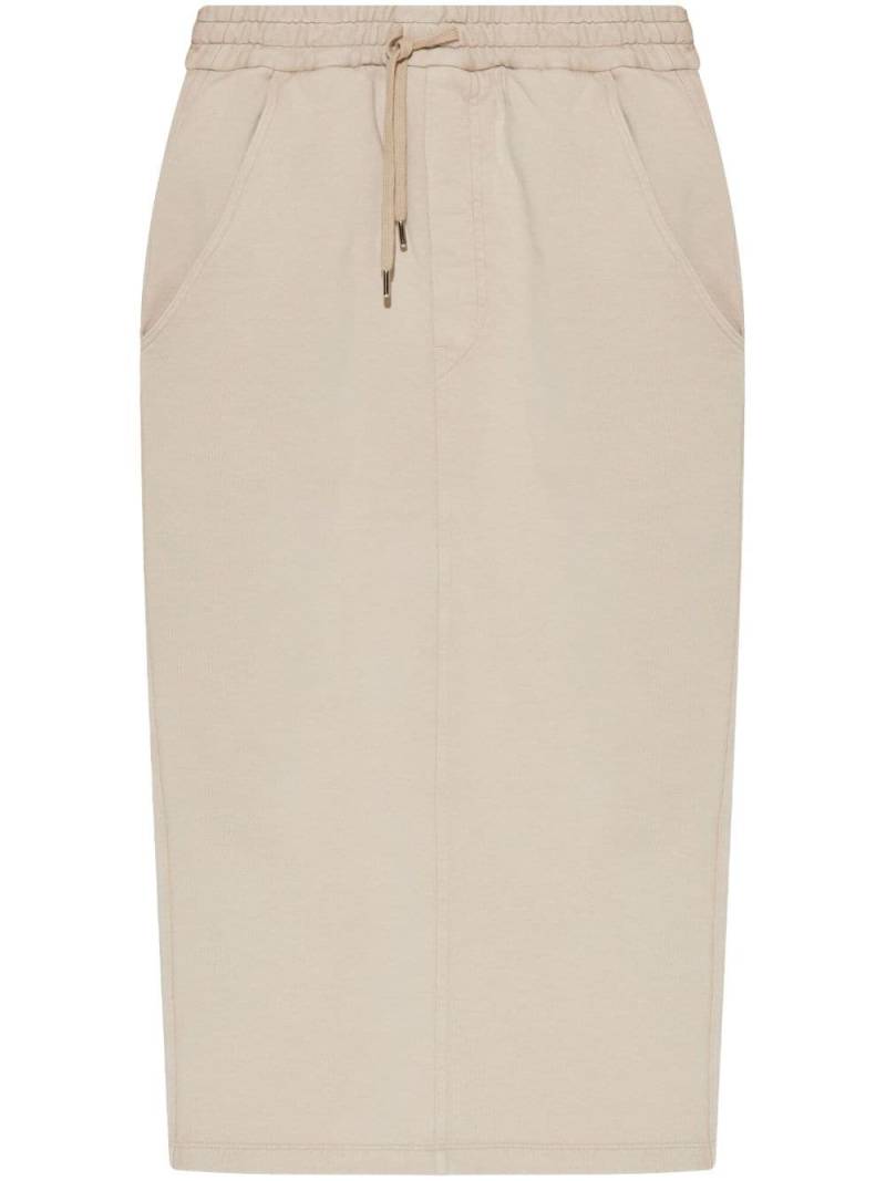 MARANT ÉTOILE drawstring midi skirt - Neutrals von MARANT ÉTOILE