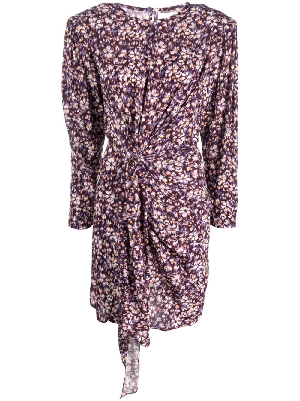 MARANT ÉTOILE gathered floral-print minidress - Purple von MARANT ÉTOILE