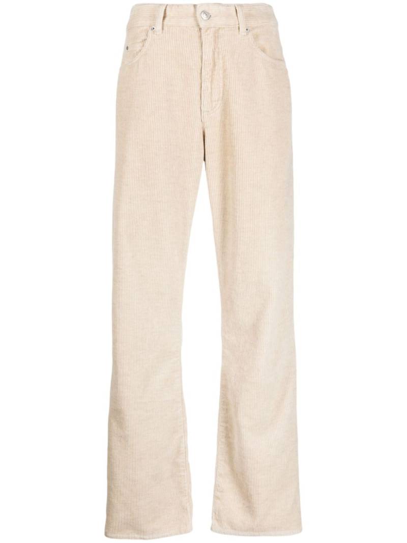 MARANT ÉTOILE high-waist straight-leg corduroy trousers - Neutrals von MARANT ÉTOILE