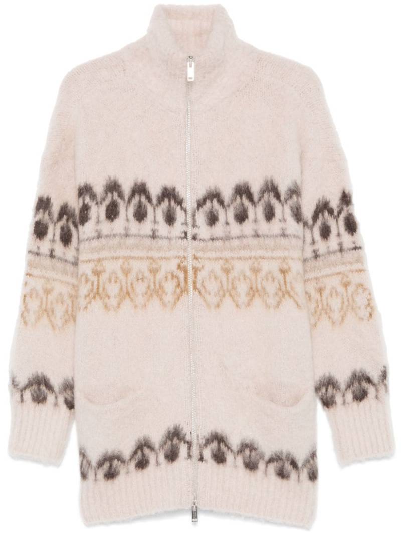 MARANT ÉTOILE jacquard cardigan - Neutrals von MARANT ÉTOILE