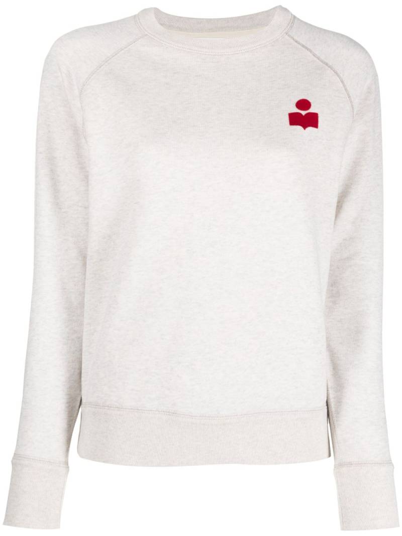 MARANT ÉTOILE Milla logo-embroidered sweatshirt - Neutrals von MARANT ÉTOILE