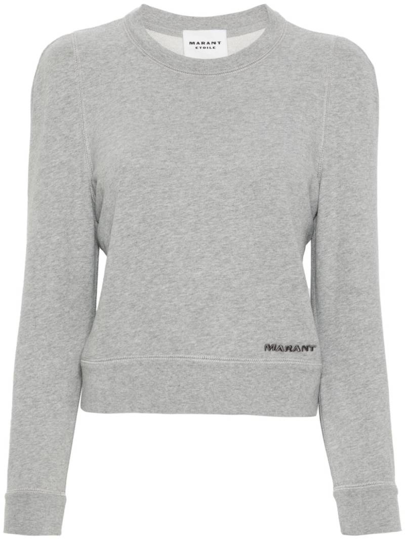 MARANT ÉTOILE logo-embroidered mélange sweatshirt - Grey von MARANT ÉTOILE