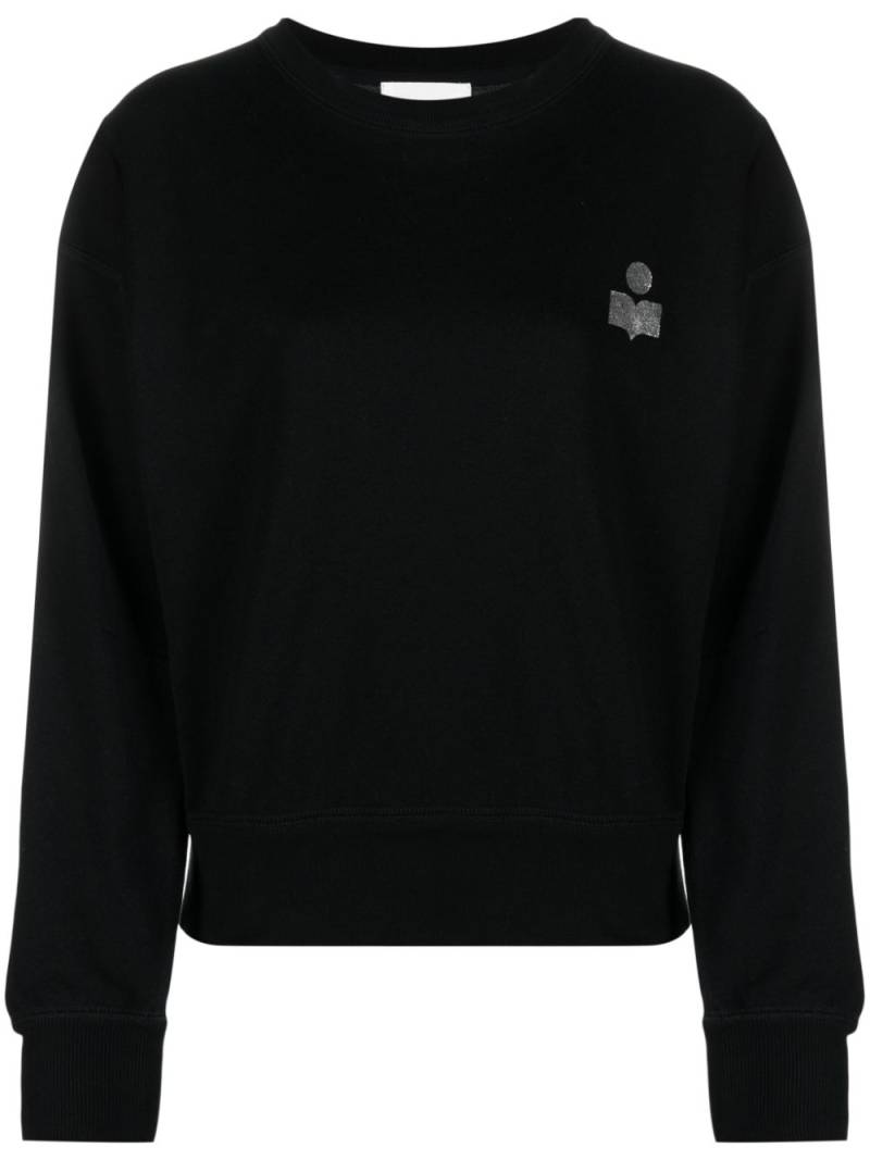 MARANT ÉTOILE logo-print drop-shoulder sweatshirt - Black von MARANT ÉTOILE