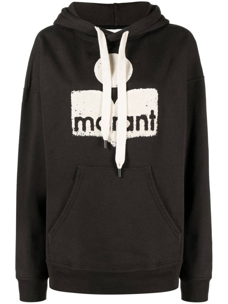 MARANT ÉTOILE logo-print hoodie - Black von MARANT ÉTOILE