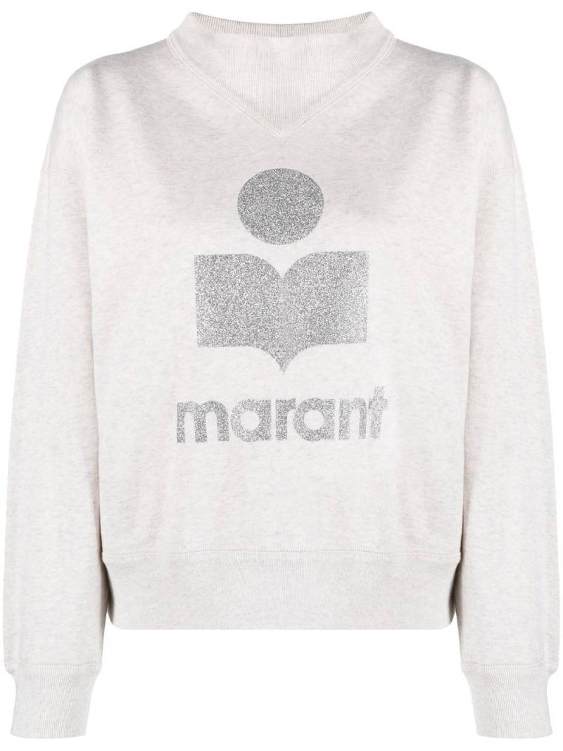 MARANT ÉTOILE logo-print jumper - Neutrals von MARANT ÉTOILE