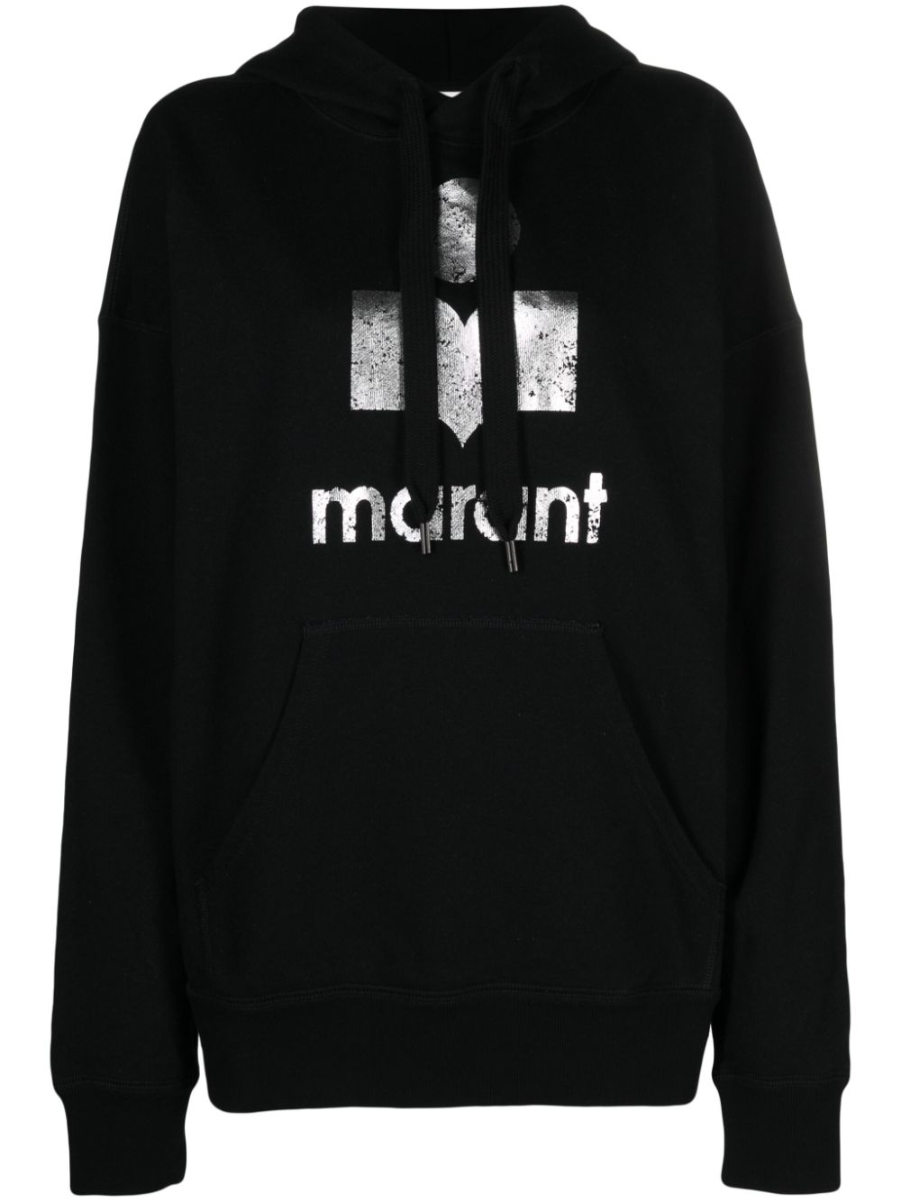 MARANT ÉTOILE logo-print organic cotton sweatshirt - Black von MARANT ÉTOILE