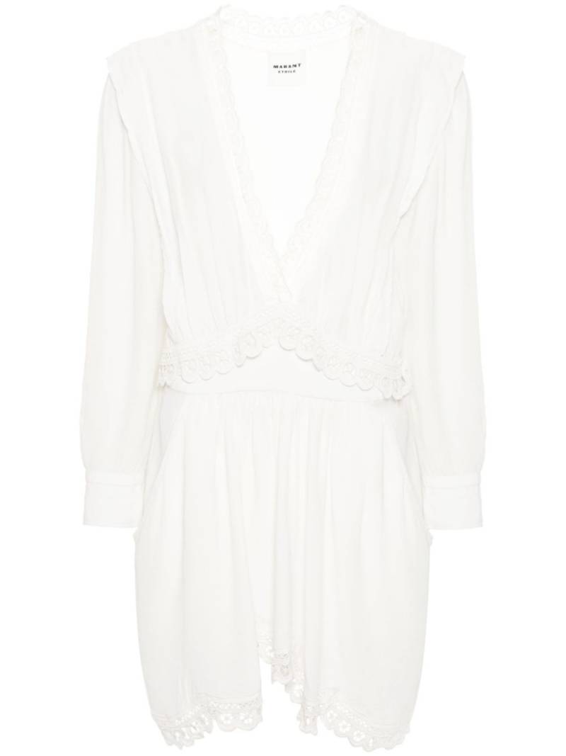 MARANT ÉTOILE Felie lace-trim dress - Neutrals von MARANT ÉTOILE