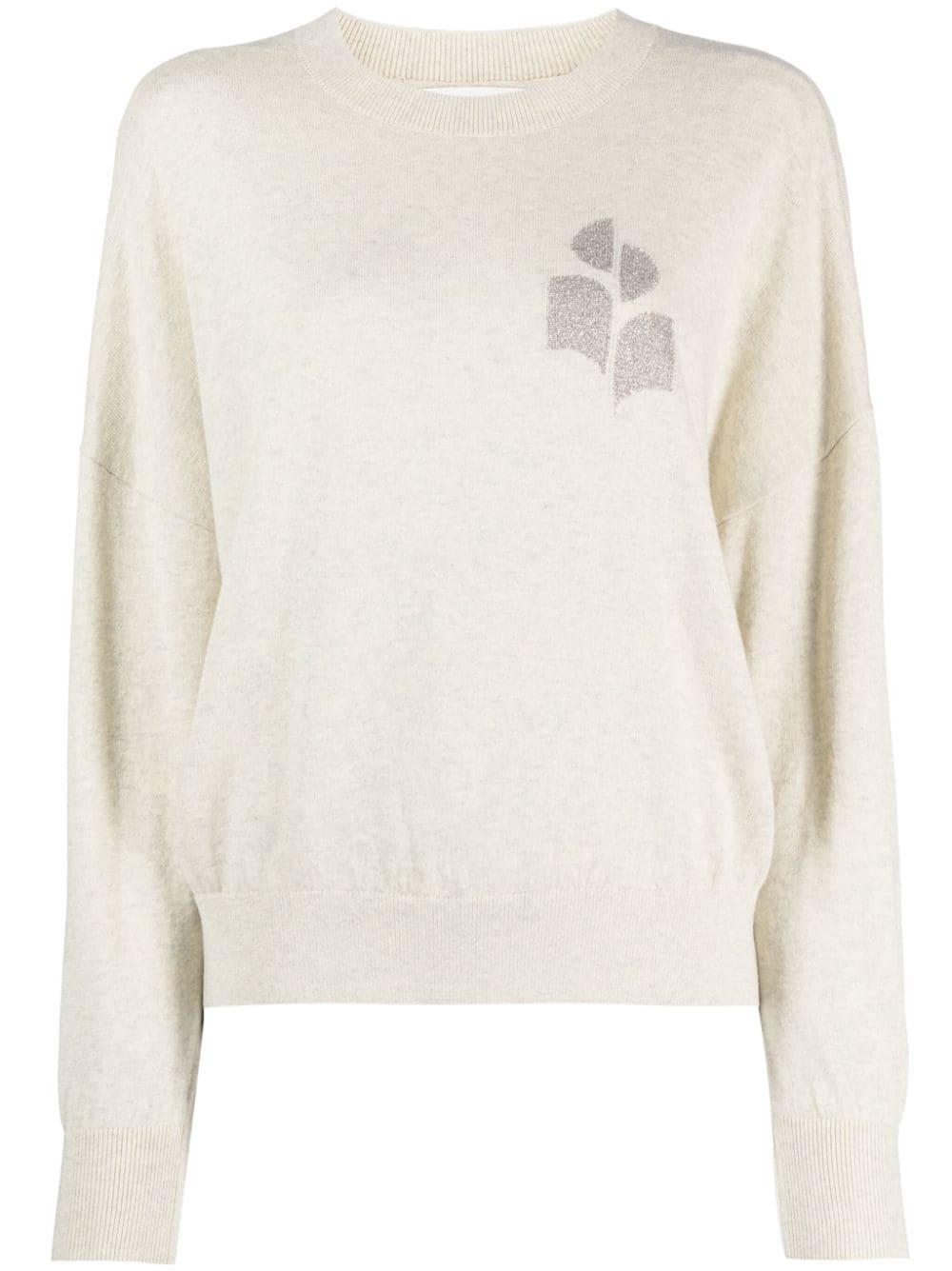 MARANT ÉTOILE Marisans logo-intarsia sweatar - Neutrals von MARANT ÉTOILE