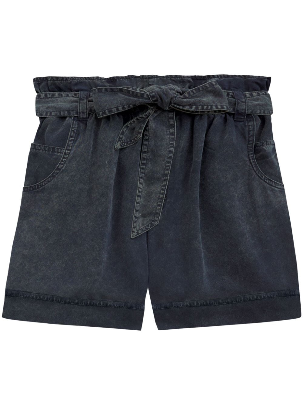 MARANT ÉTOILE paperbag-waist denim shorts - Black von MARANT ÉTOILE