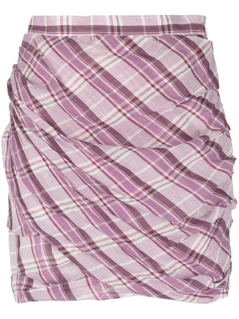 MARANT ÉTOILE plaid-print short skirt - Pink von MARANT ÉTOILE